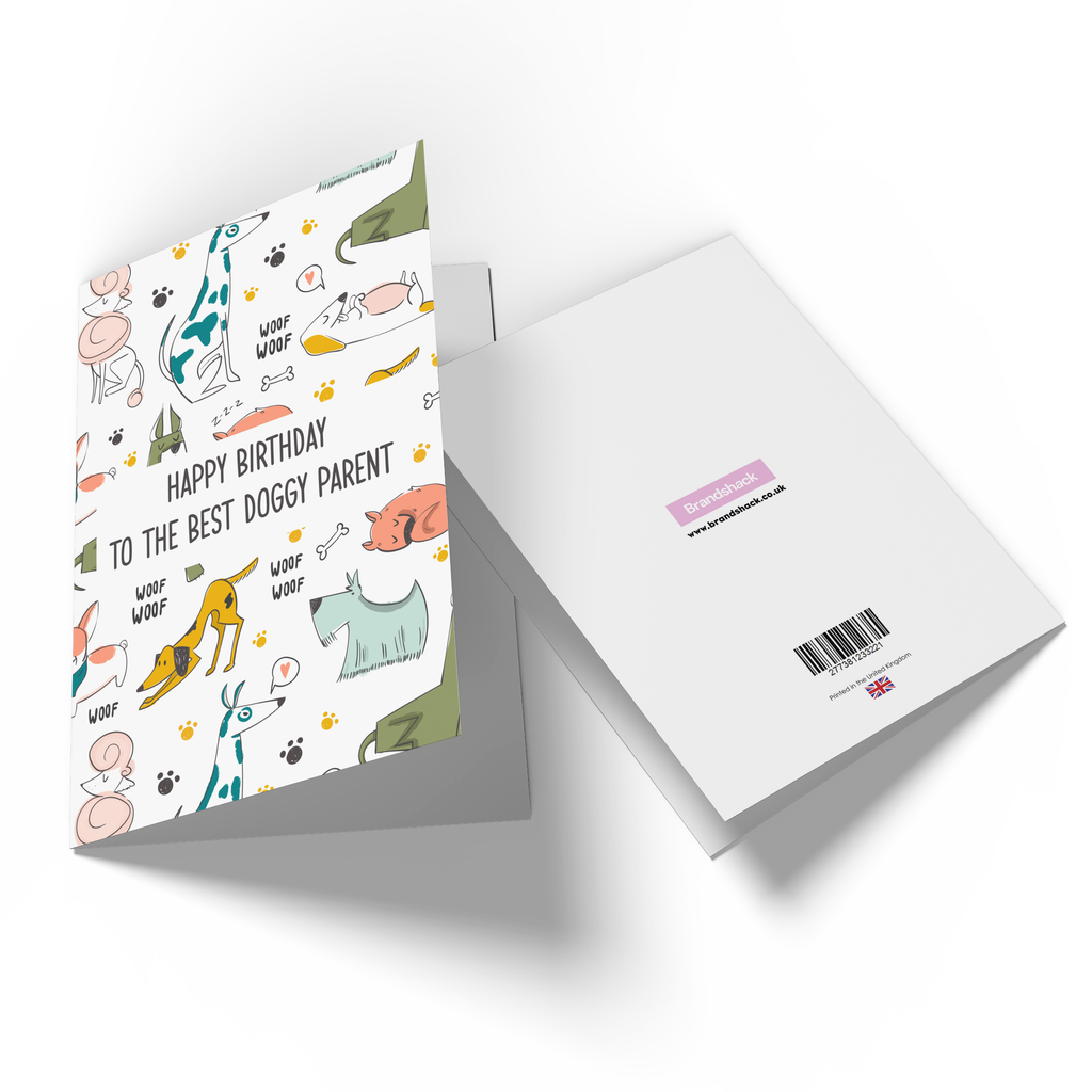 Happy Birthday To The Best Doggy Parent Greetings Card