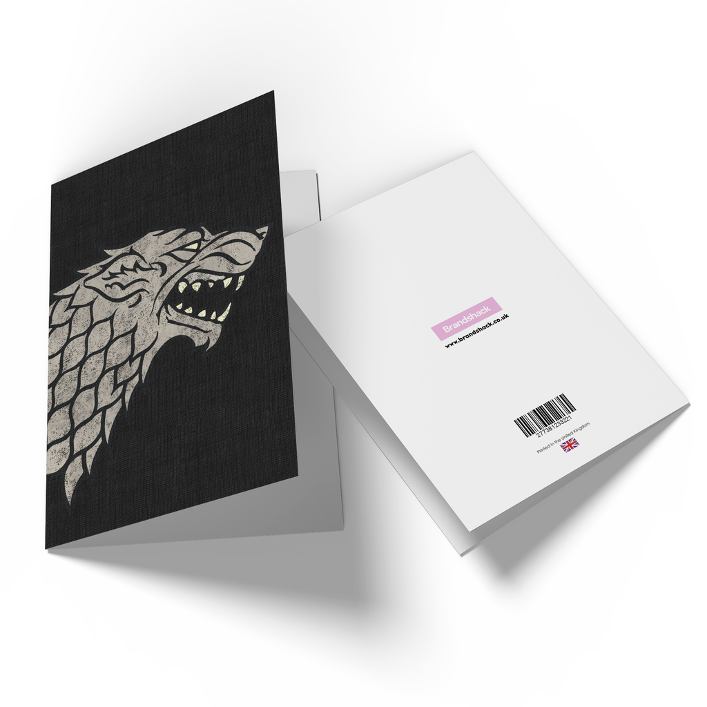 Official Game of Thrones House Stark Greetings Card