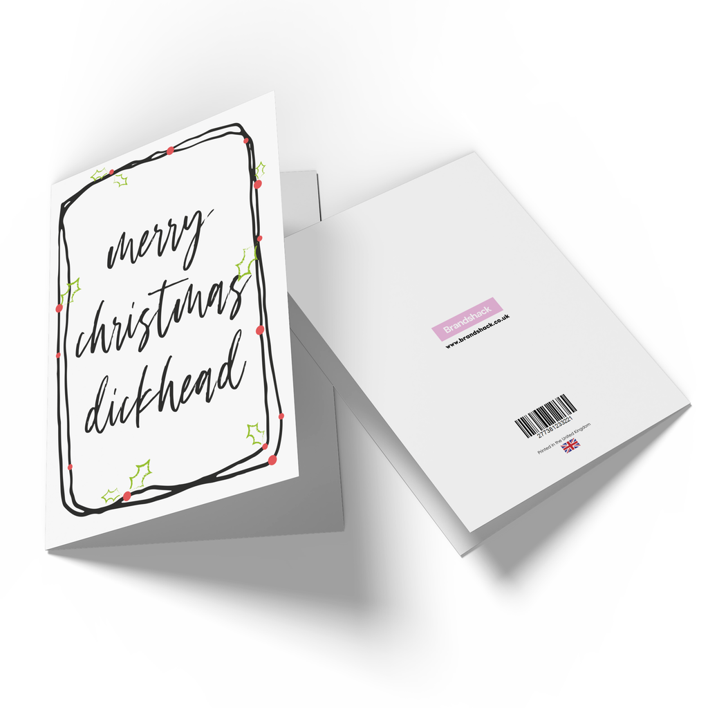 Merry Christmas D*ckhead Boarder Greetings Card