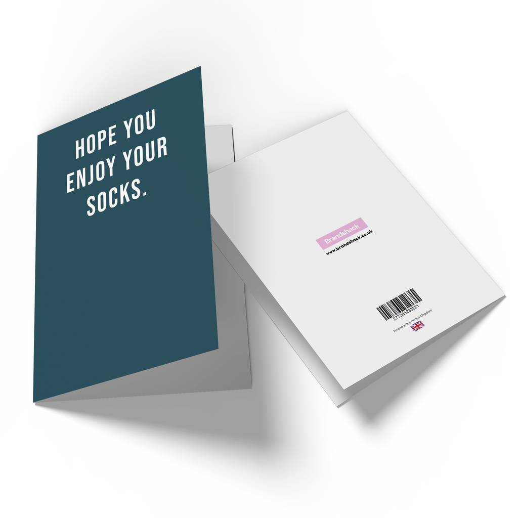Hope You Enjoy Your Socks Greetings Card