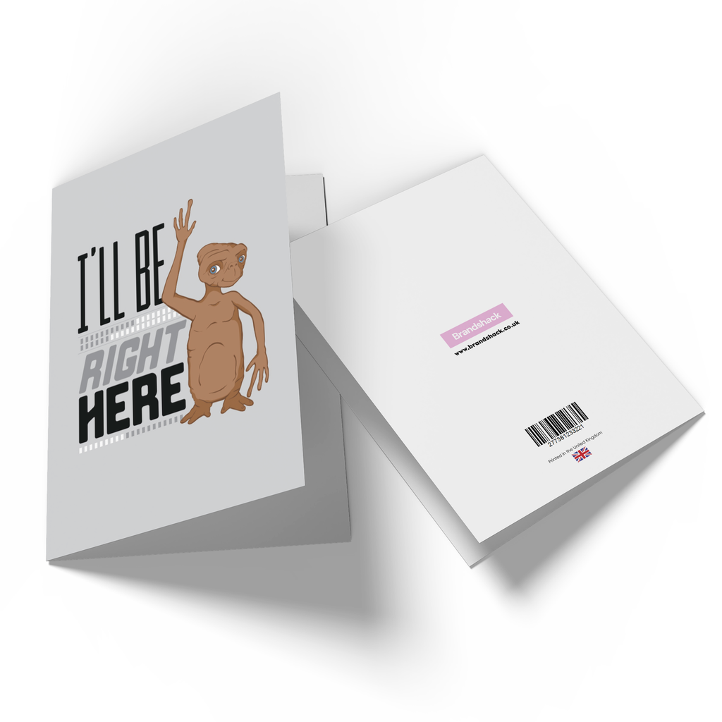 Official E.T. I'll Be Right Here Greetings Card