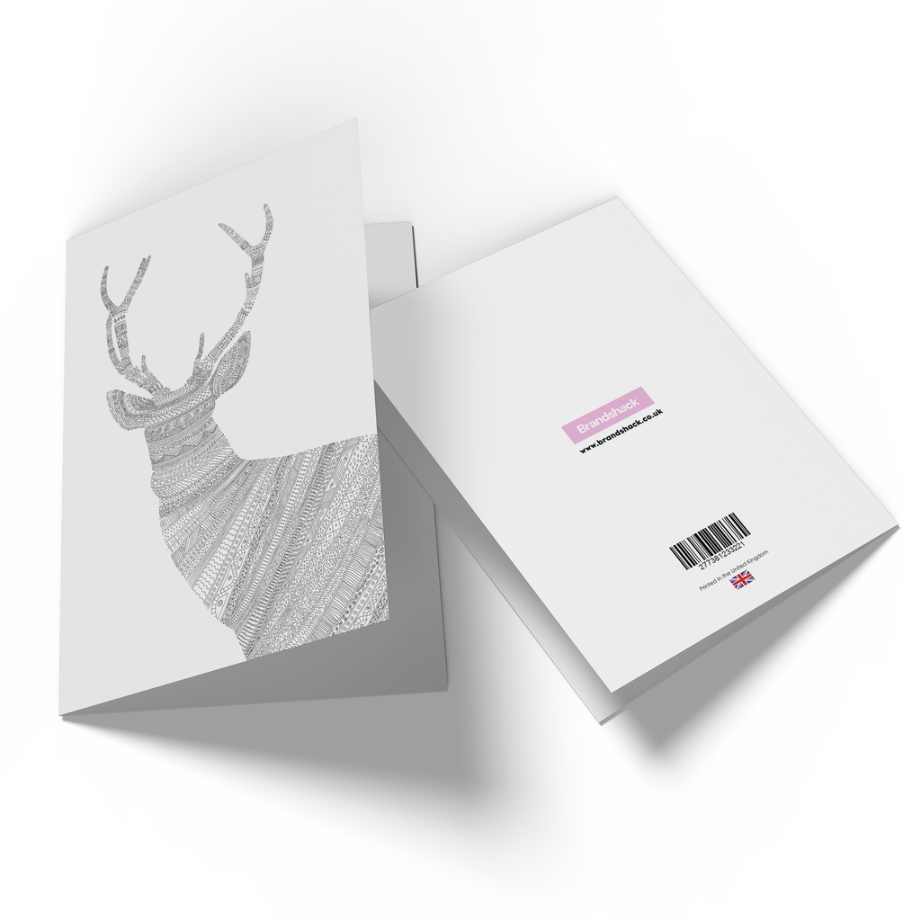 Aztec Reindeer Greetings Card