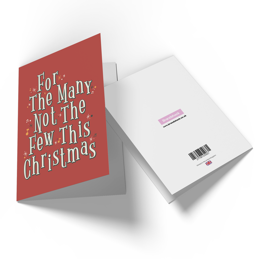 For The Many Not The Few This Christmas Greetings Card
