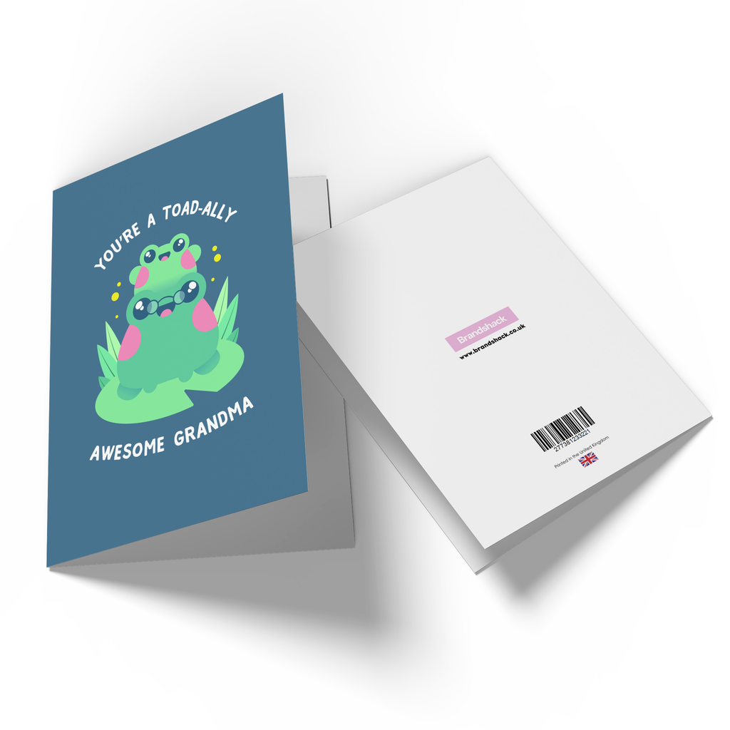 You're A Toad-ally Awesome Grandma Greetings Card