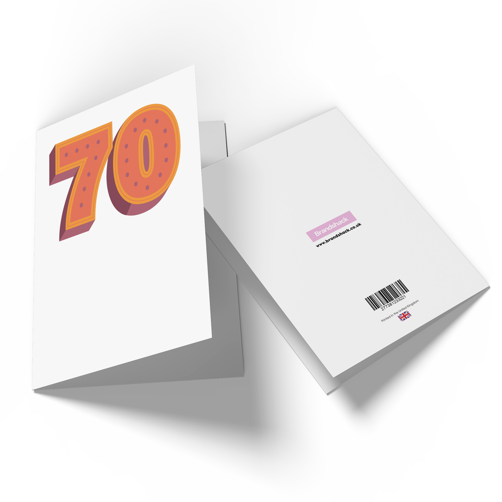 70 Dots Greetings Card