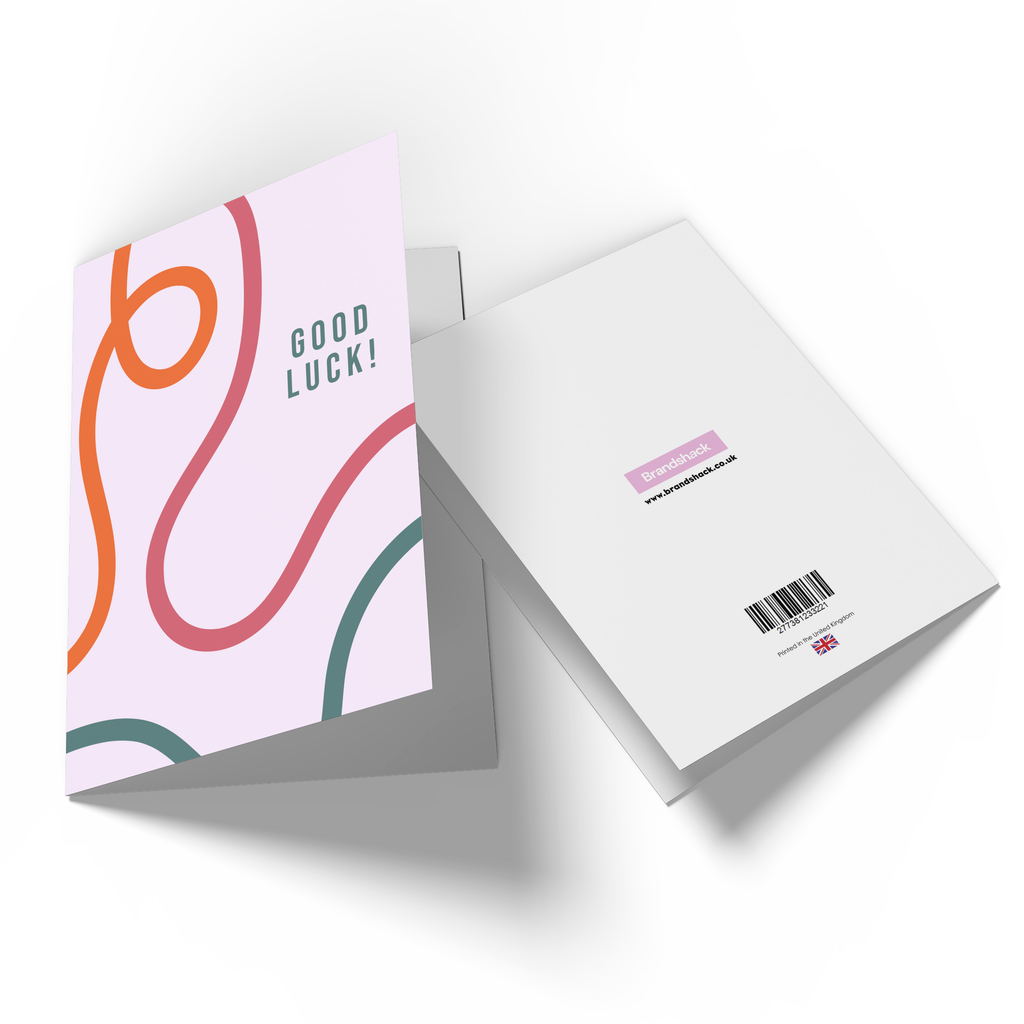 Good Luck Lines Greetings Card