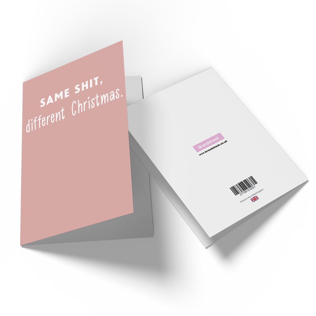 Same Shit, Different Christmas Greetings Card