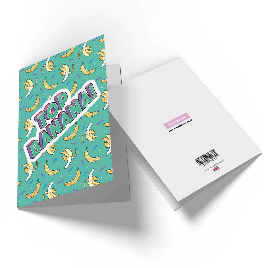 Top Banana! 90's Pattern Greetings Card