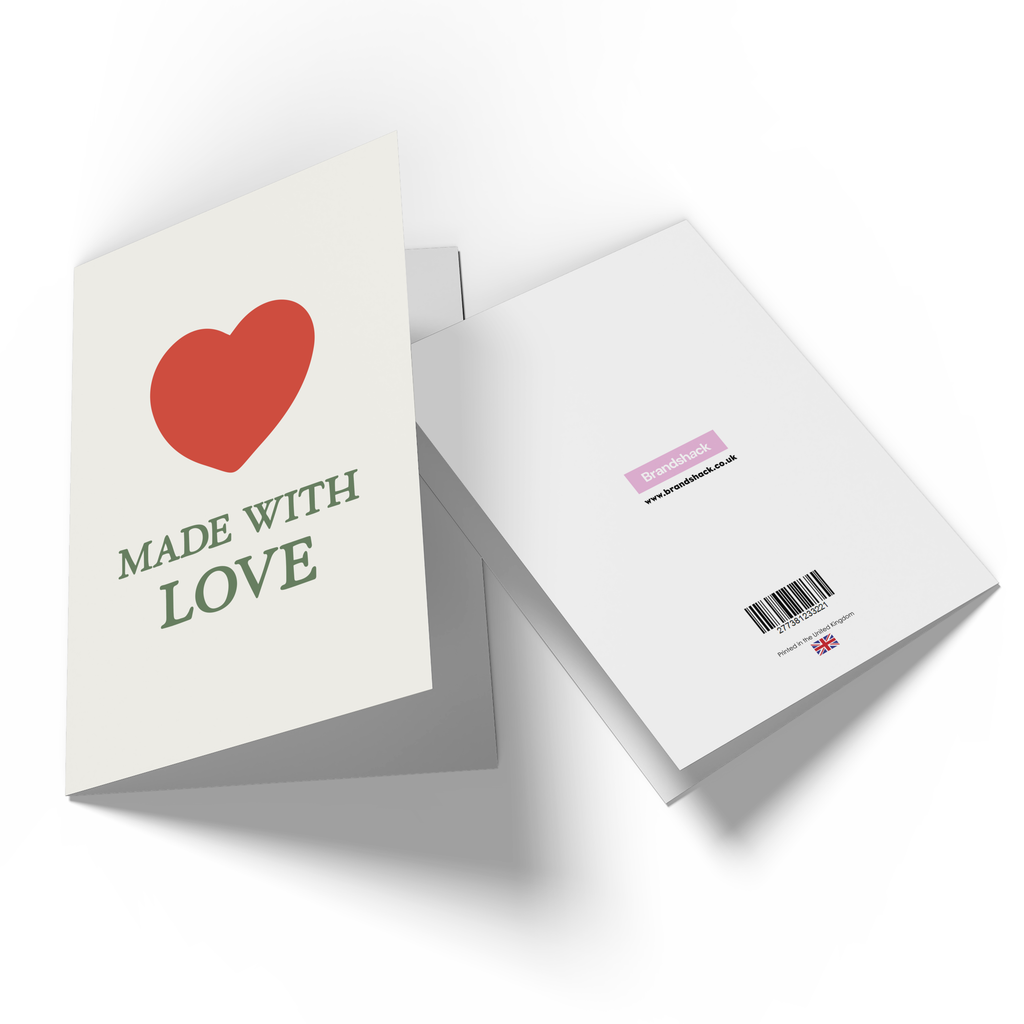 Made With Love Greetings Card