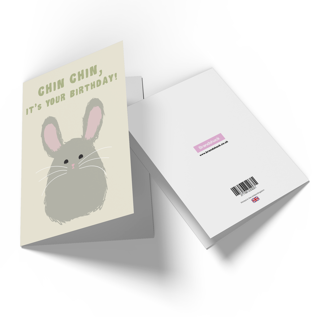 Chin Chin, It's Your Birthday! Greetings Card