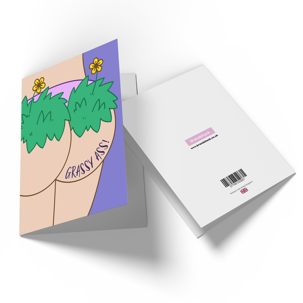 Grassy Ass Greetings Card