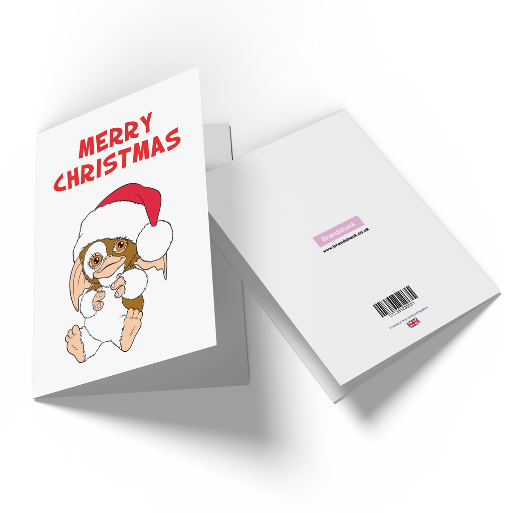 Official Gremlins Merry Christmas Greetings Card