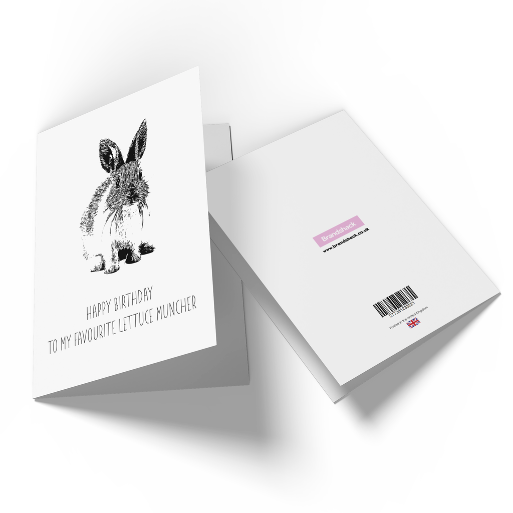 Alt Happy Birthday To My Favourite Lettuce Muncher Greetings Card