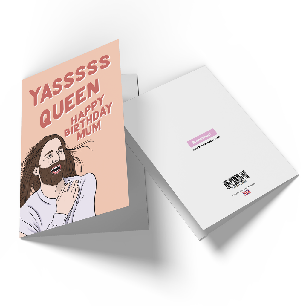 Yasss Queen Mum Birthday Greetings Card