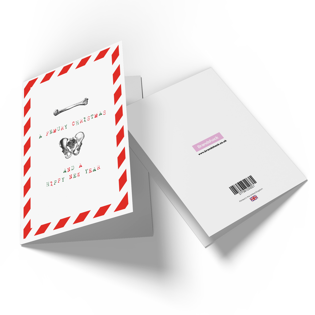 A Femury Christmas And A Hippy New Year Greetings Card