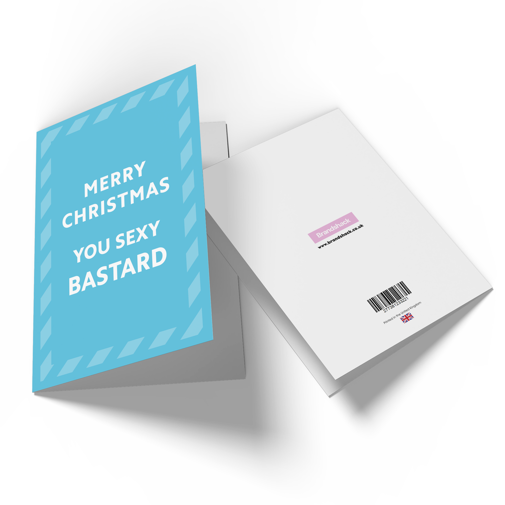 Merry Christmas You Sexy Bastard Greetings Card