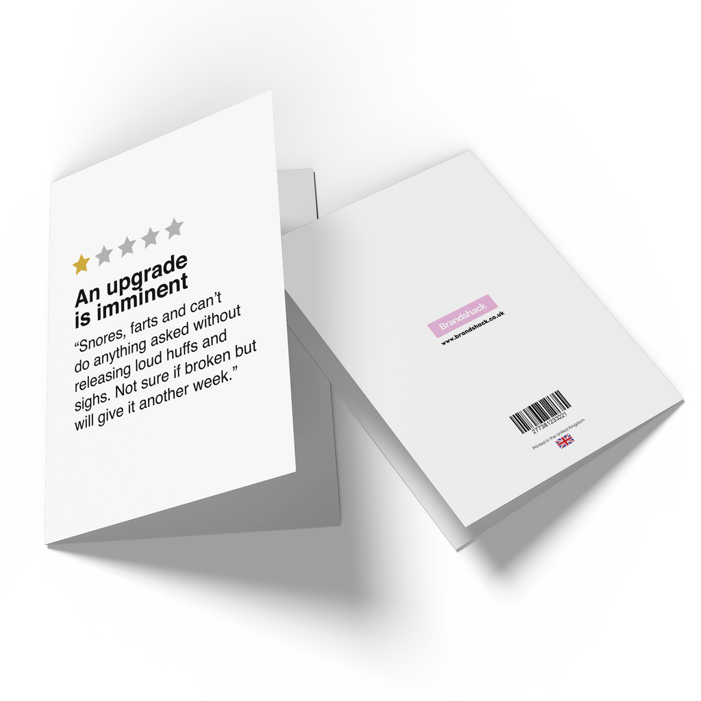 An Upgrade Is Imminent Greetings Card