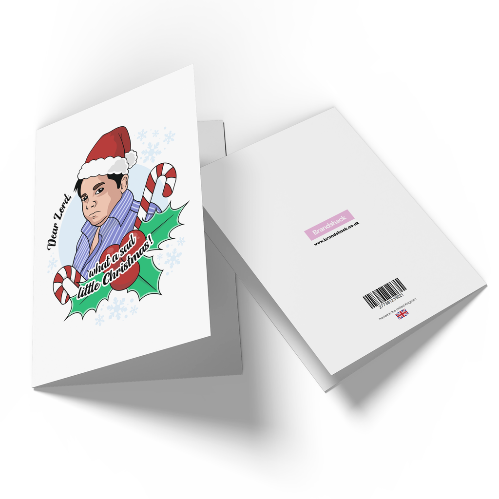 Dear Lord What A Sad Little Christmas Greetings Card