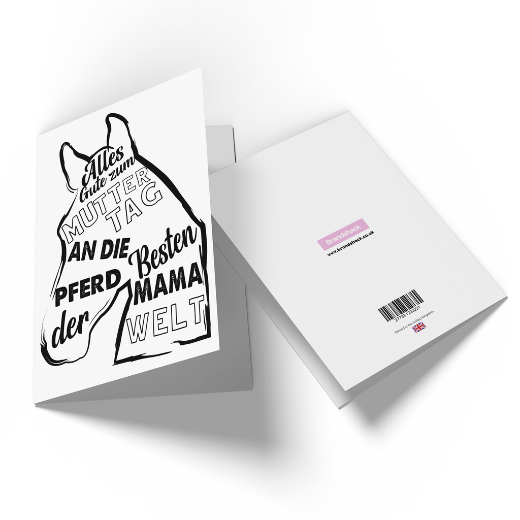 Alles Gute Zum Muttertag An Die Besten Pferd Mama Der Welt Greetings Card