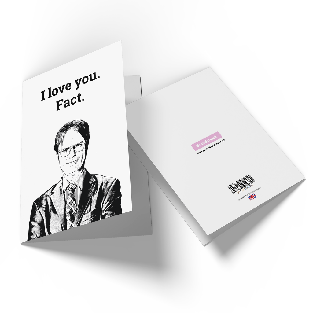 I Love You. Fact Greetings Card