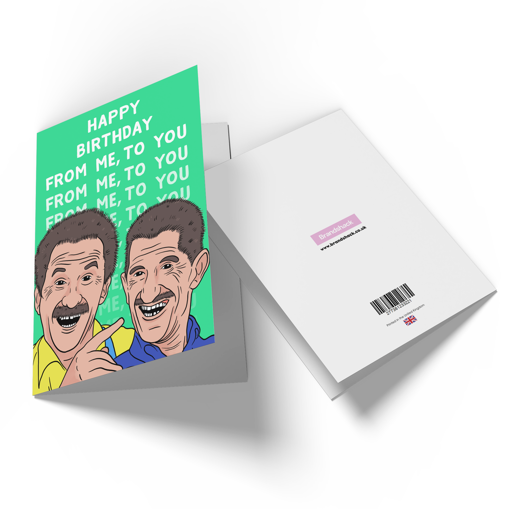 Chuckle Brothers Happy Birthday From Me To You Greetings Card