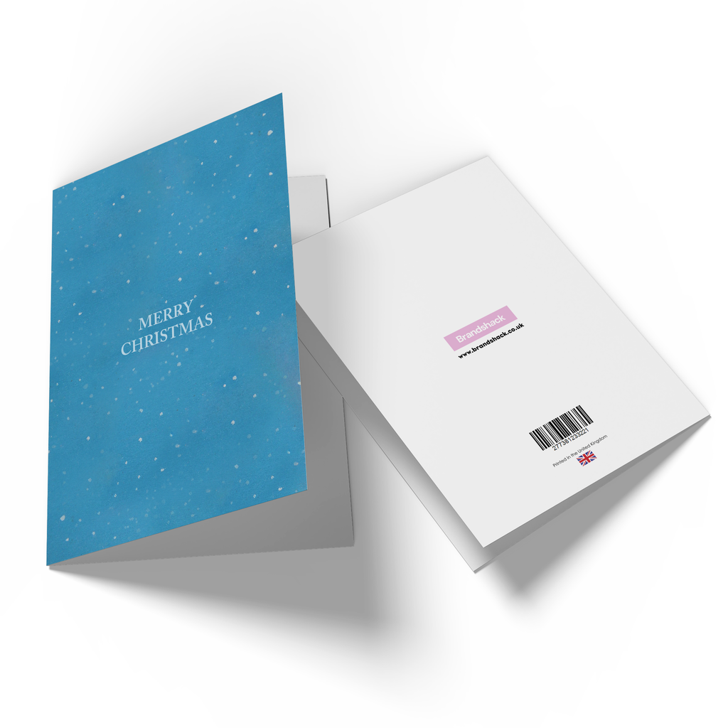 Merry Christmas Snowfall Greetings Card