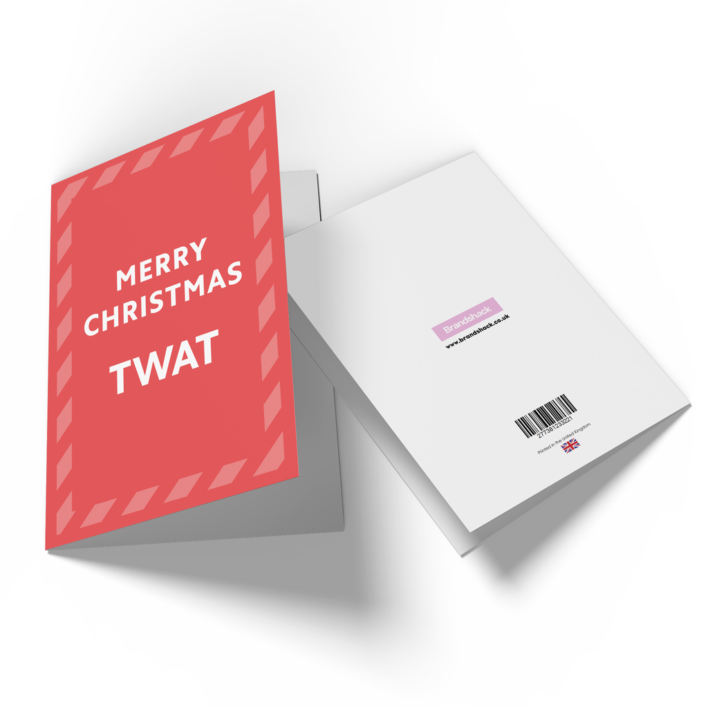 Merry Christmas Twat Greetings Card