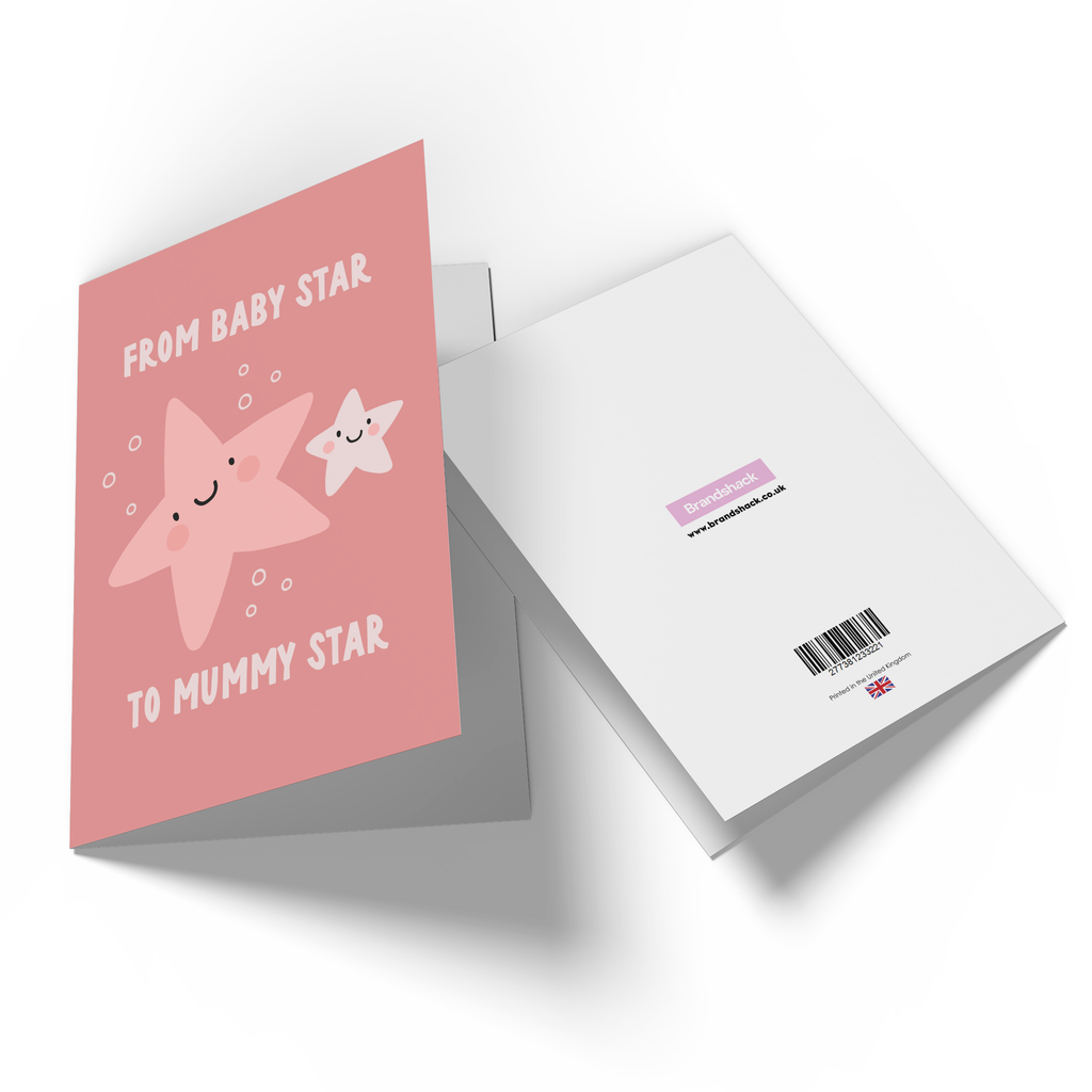 From Baby Star To Mummy Star Greetings Card
