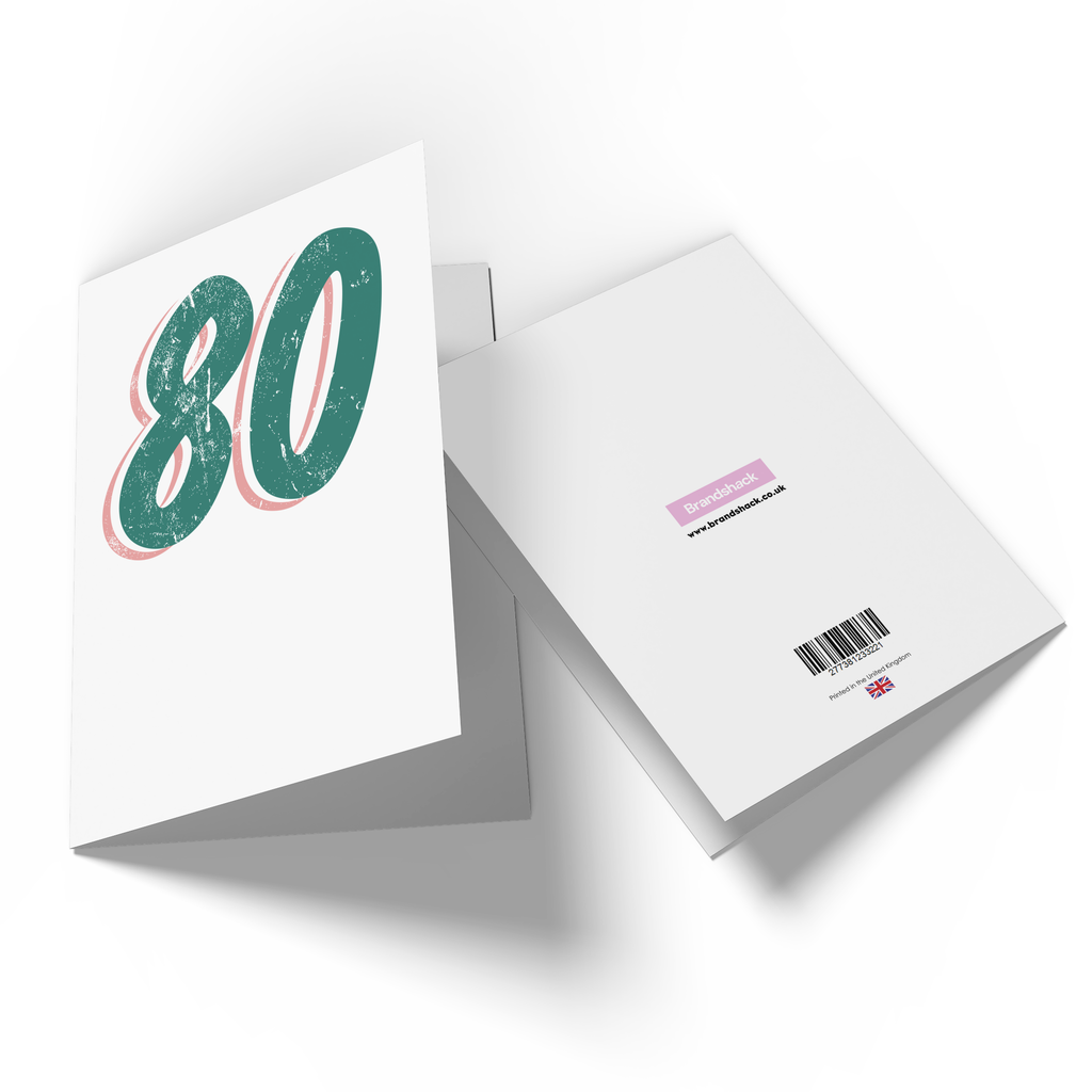 80 Distressed Greetings Card