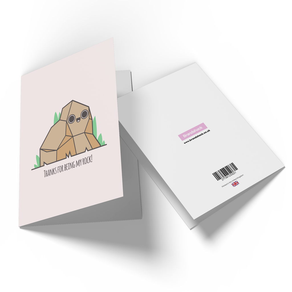 Thanks For Being My Rock! Greetings Card