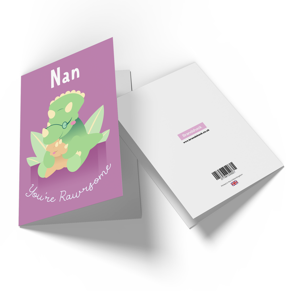 Nan You're Rawrsome Greetings Card