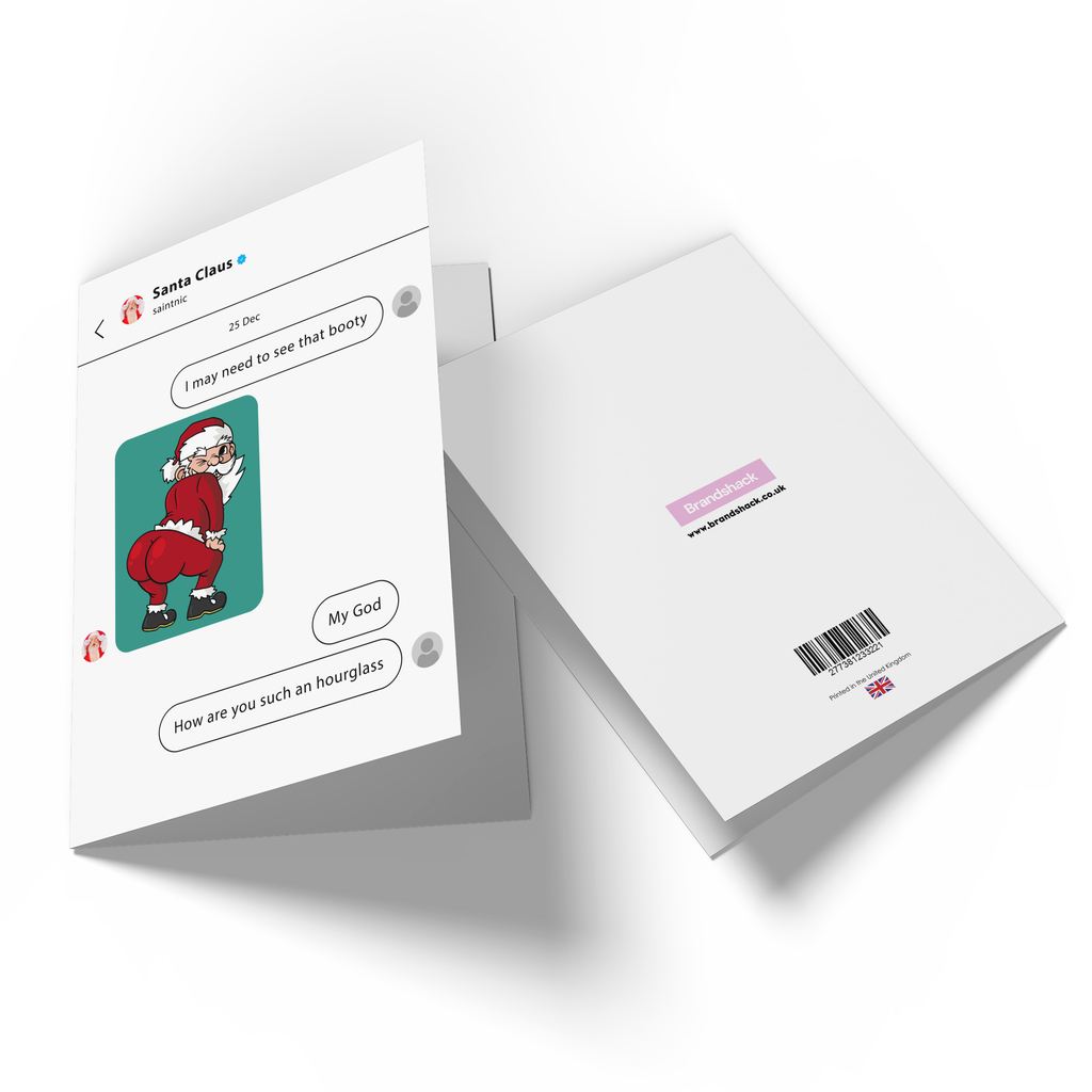 Santa Claus Flirting Greetings Card