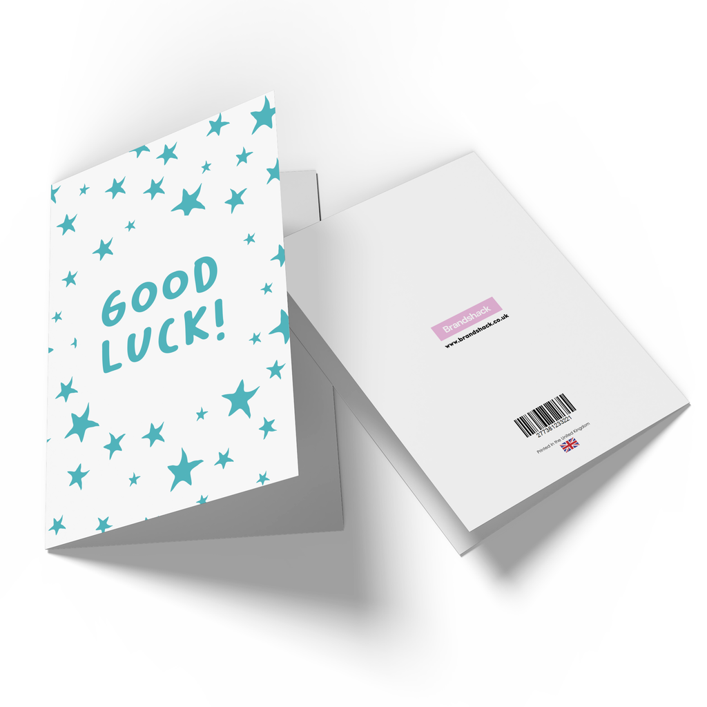 Good Luck Stars Greetings Card