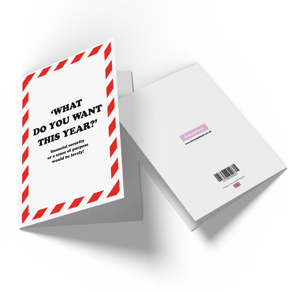 What Do You Want This Year? Greetings Card