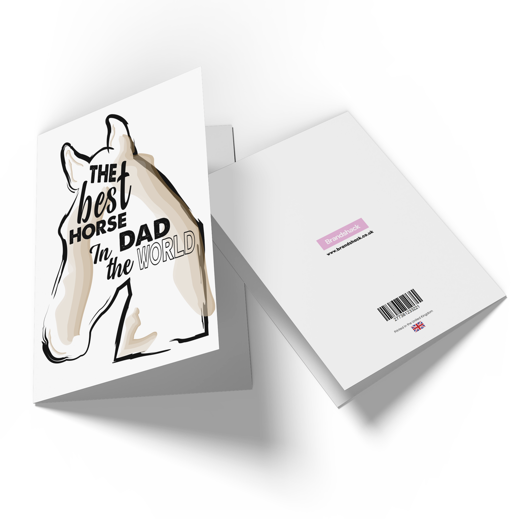 The Best Horse Dad Greetings Card