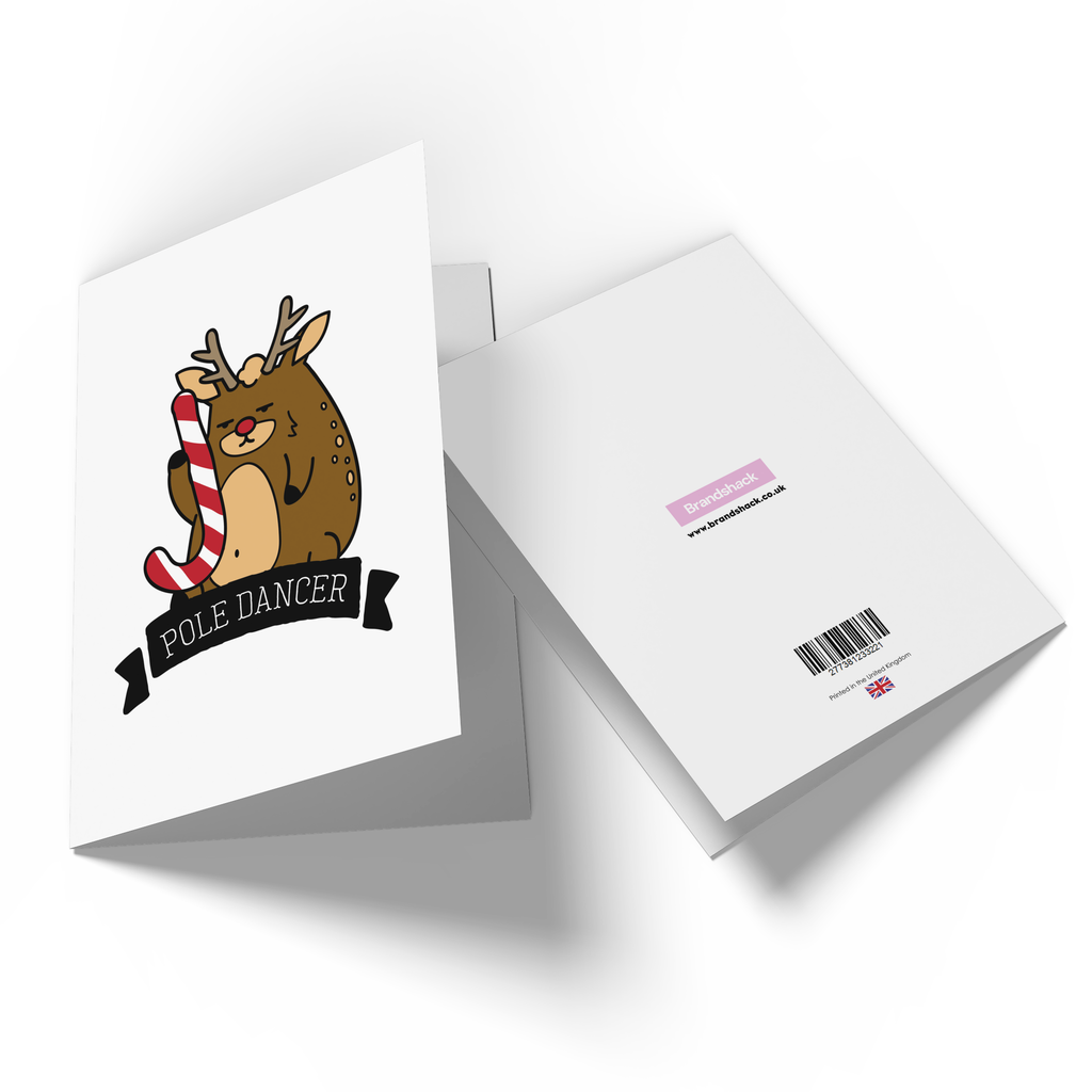 Pole Dancer Greetings Card