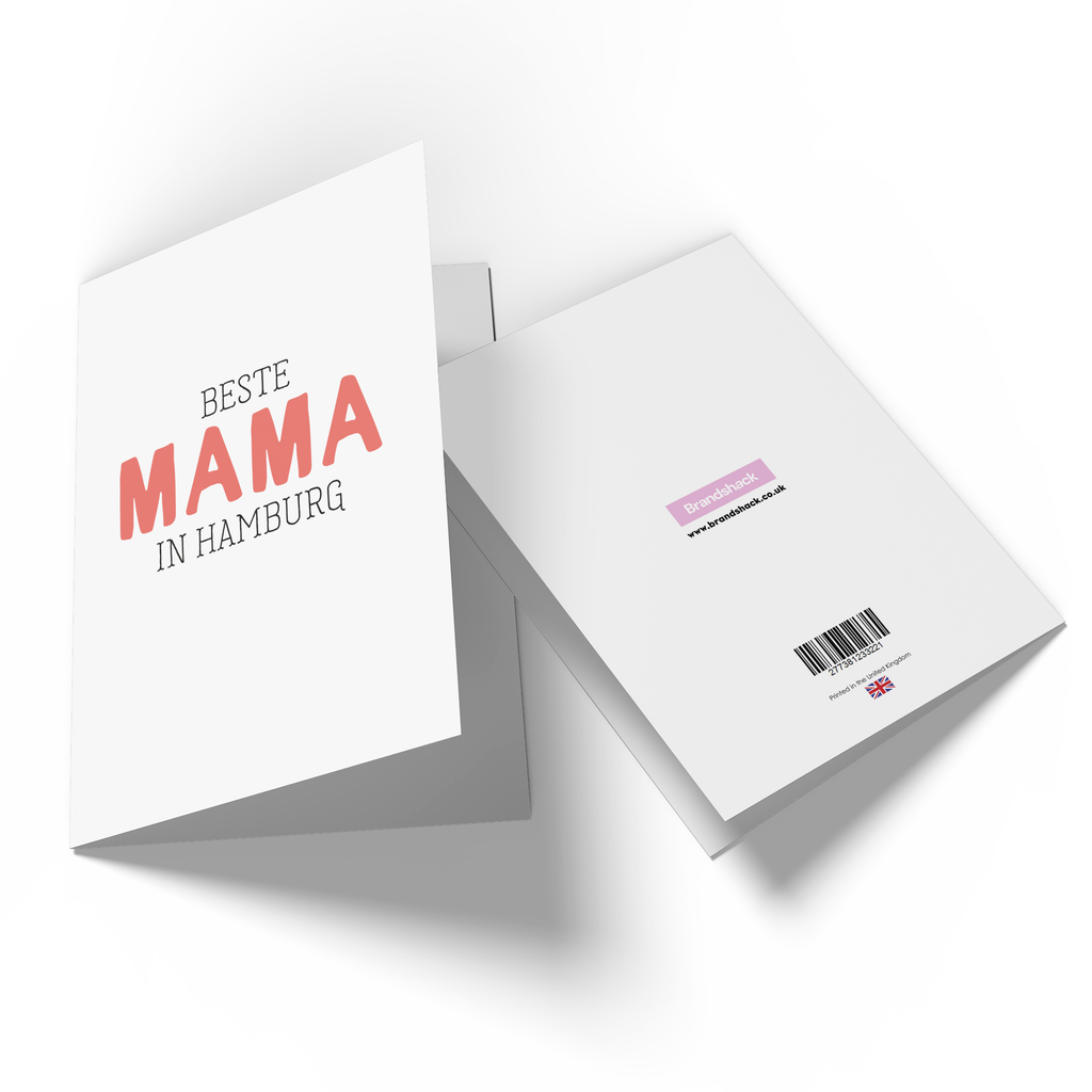 Beste Mama In Hamburg Greetings Card