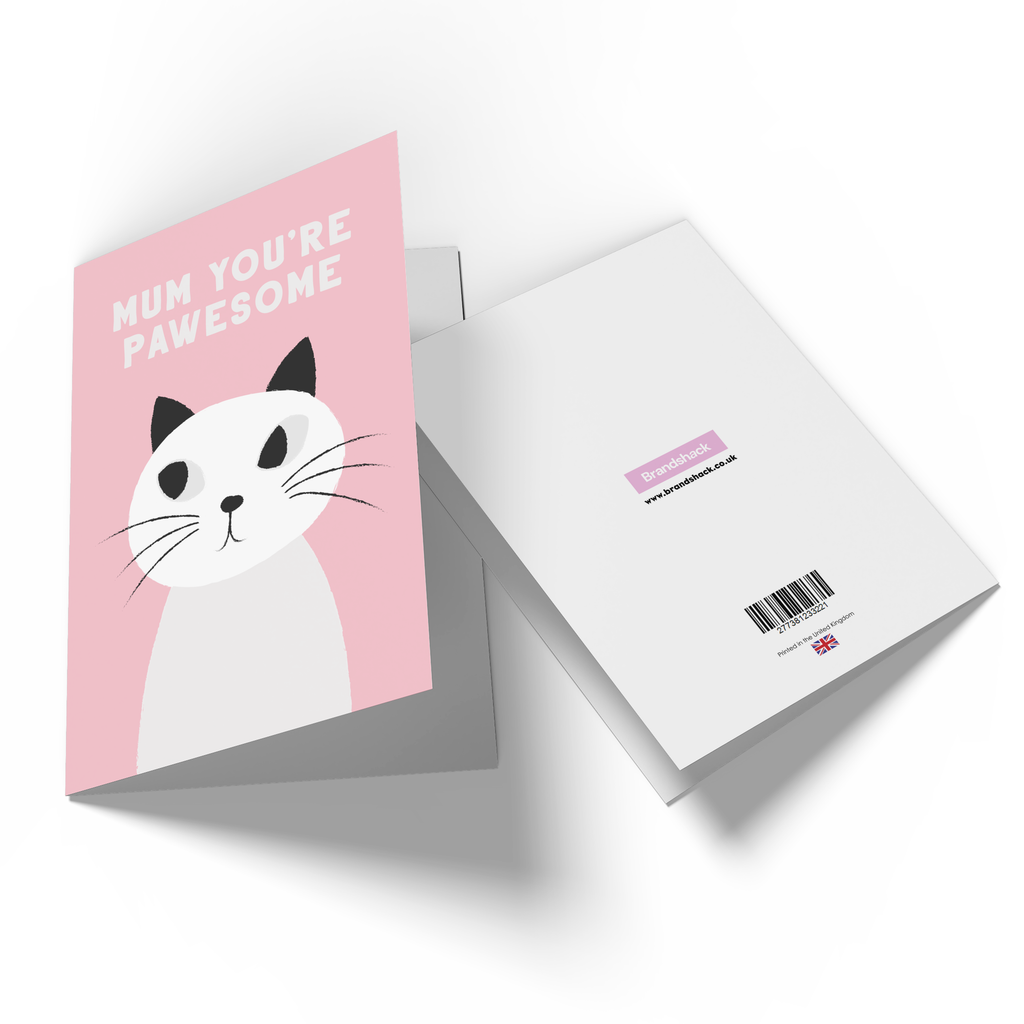 Mum You're Pawesome Greetings Card