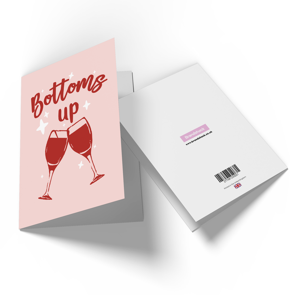 Bottoms Up Greetings Card