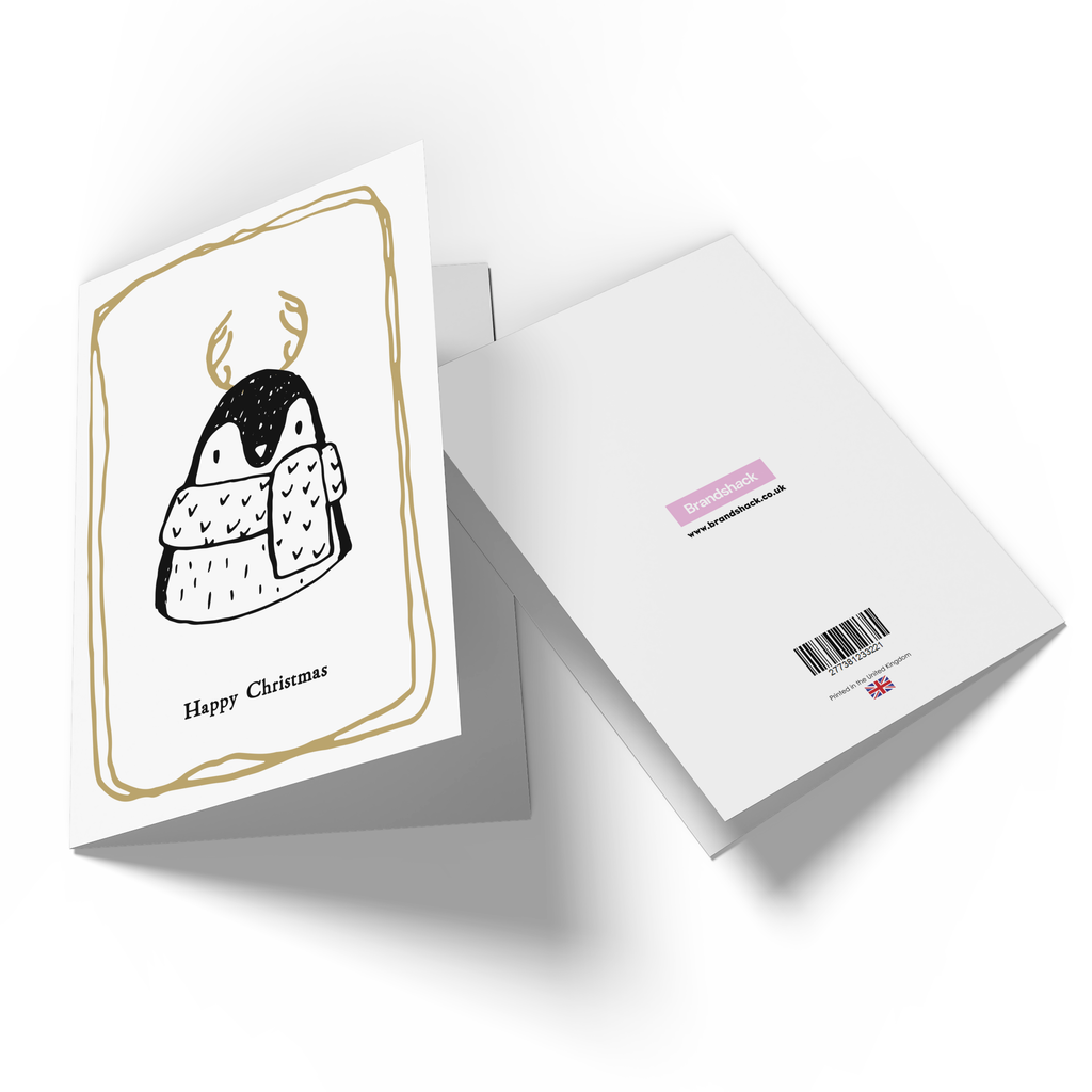 Happy Christmas Penguin Greetings Card
