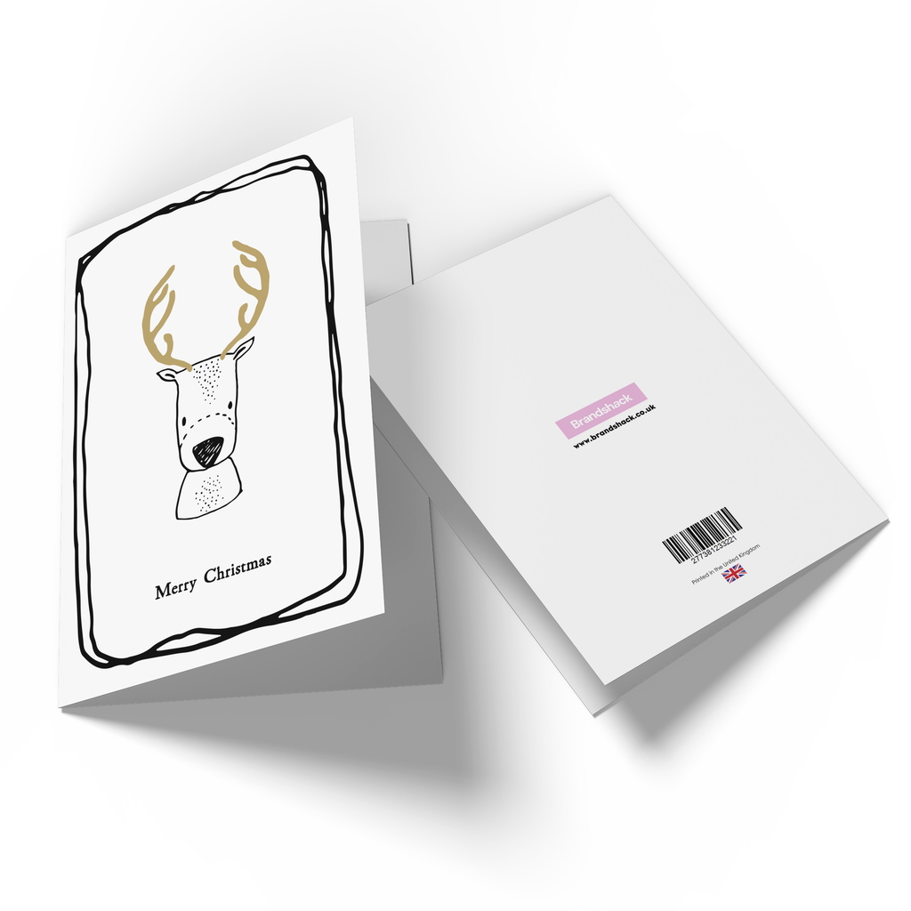 Merry Christmas Deer Greetings Card
