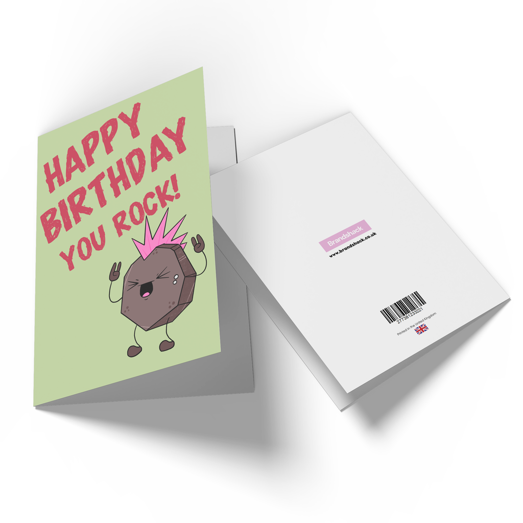 Happy Birthday You Rock! Greetings Card