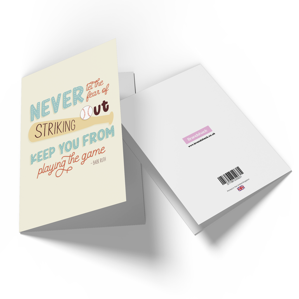 Never Let Greetings Card
