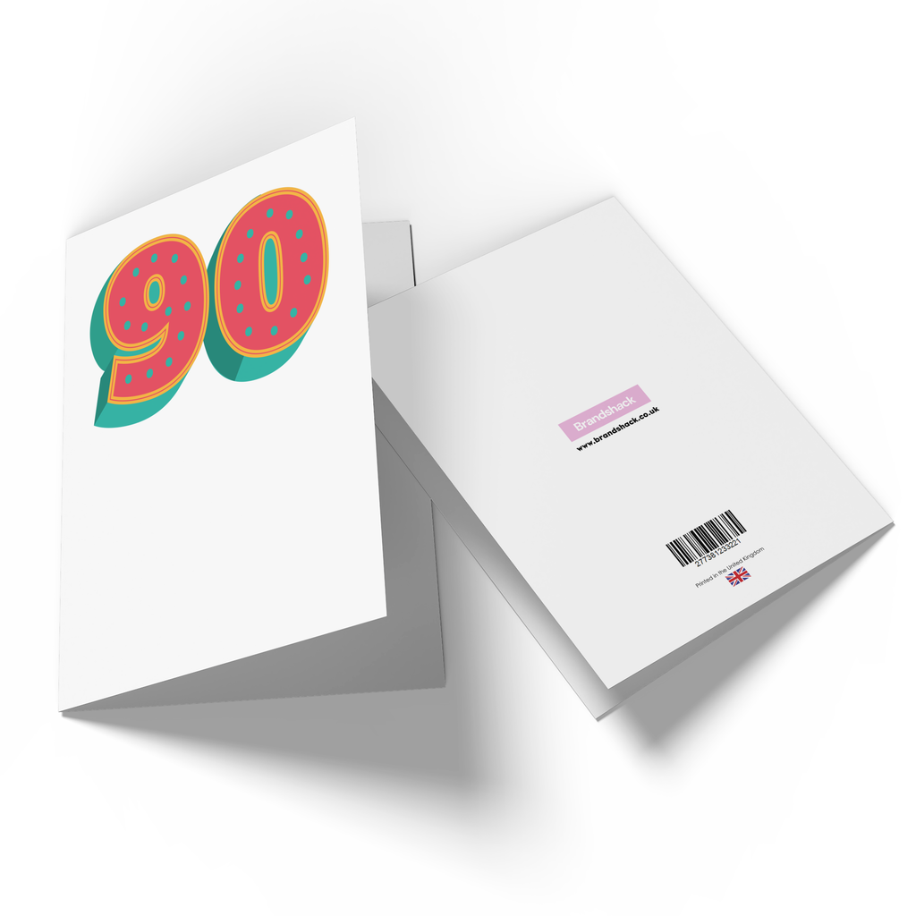 90 Dots Greetings Card
