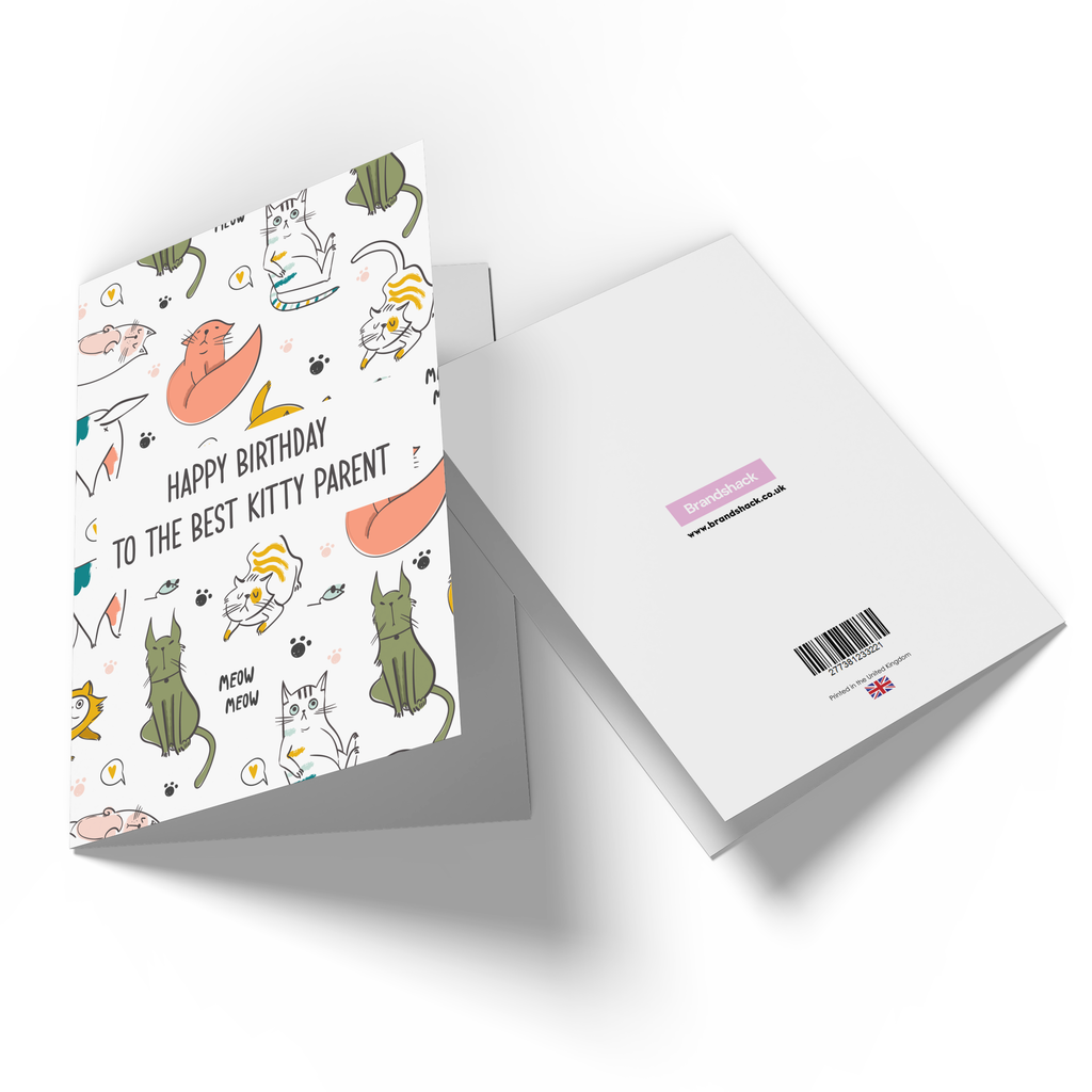 Happy Birthday To The Best Kitty Parent Greetings Card