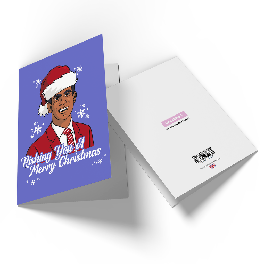 Rishing You A Merry Christmas Greetings Card