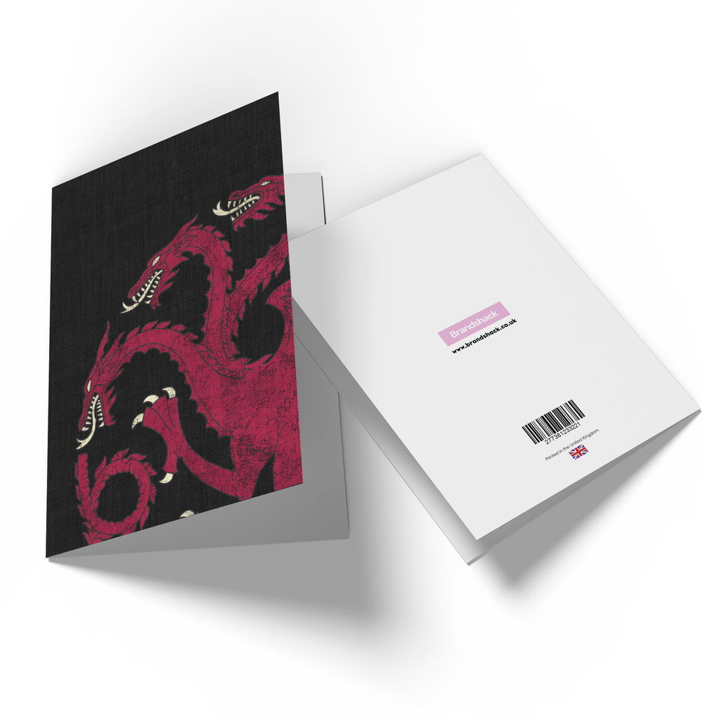 Official Game of Thrones House Targaryen Greetings Card