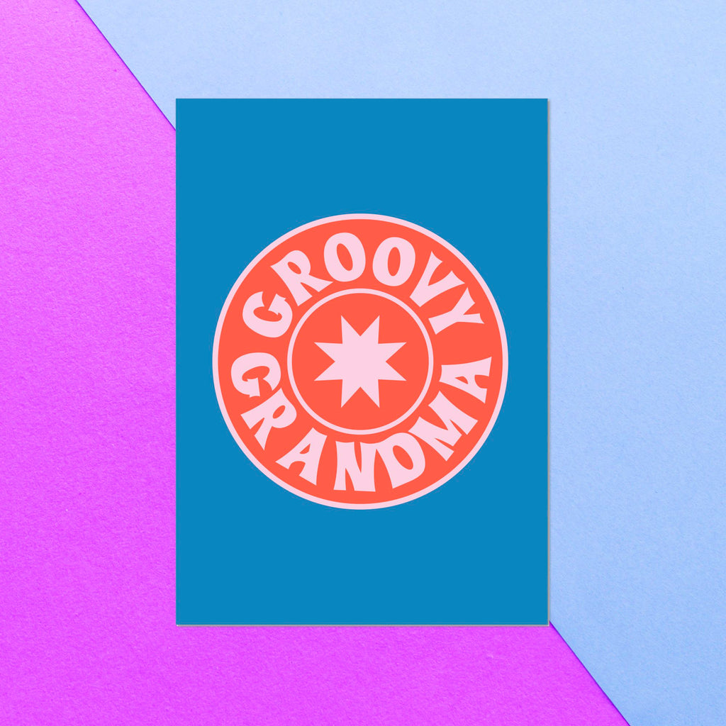 Groovy Grandma Greetings Card