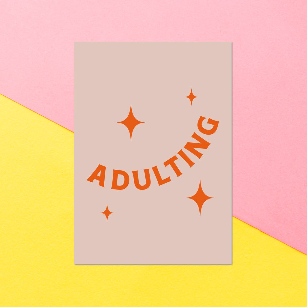 Adulting Greetings Card
