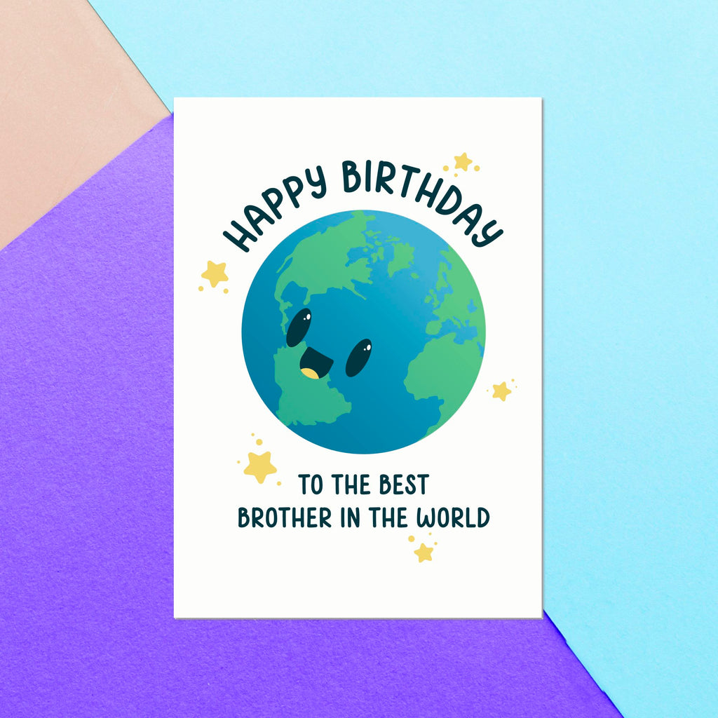 Happy Birthday To The Best Brother In The World Greetings Card